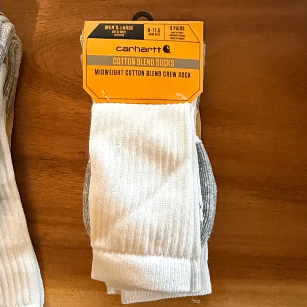 Carhartt- Midweight Cotton Blend Crew Sock 3-Pack - Picture 2 of 8